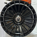 22" Mercedes S-Class S550 S580 Forged Staggered Gloss Black Style 63 Wheels & Rims
