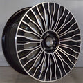 21" Mercedes S-Class S600 S580 S560 S550 S63 Staggered Black Machined Wheels & Rims