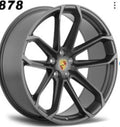 21" Porsche Macan Base S GTS Turbo Staggered Satin Gunmetal Wheels & Rims