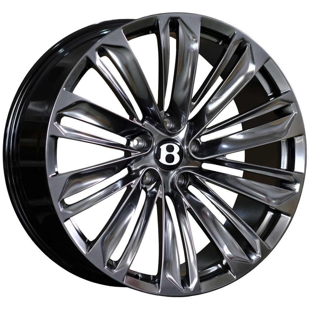 22" Bentley Bentayga Monoblock Forged Hype Black Style 12 Wheels & Rims