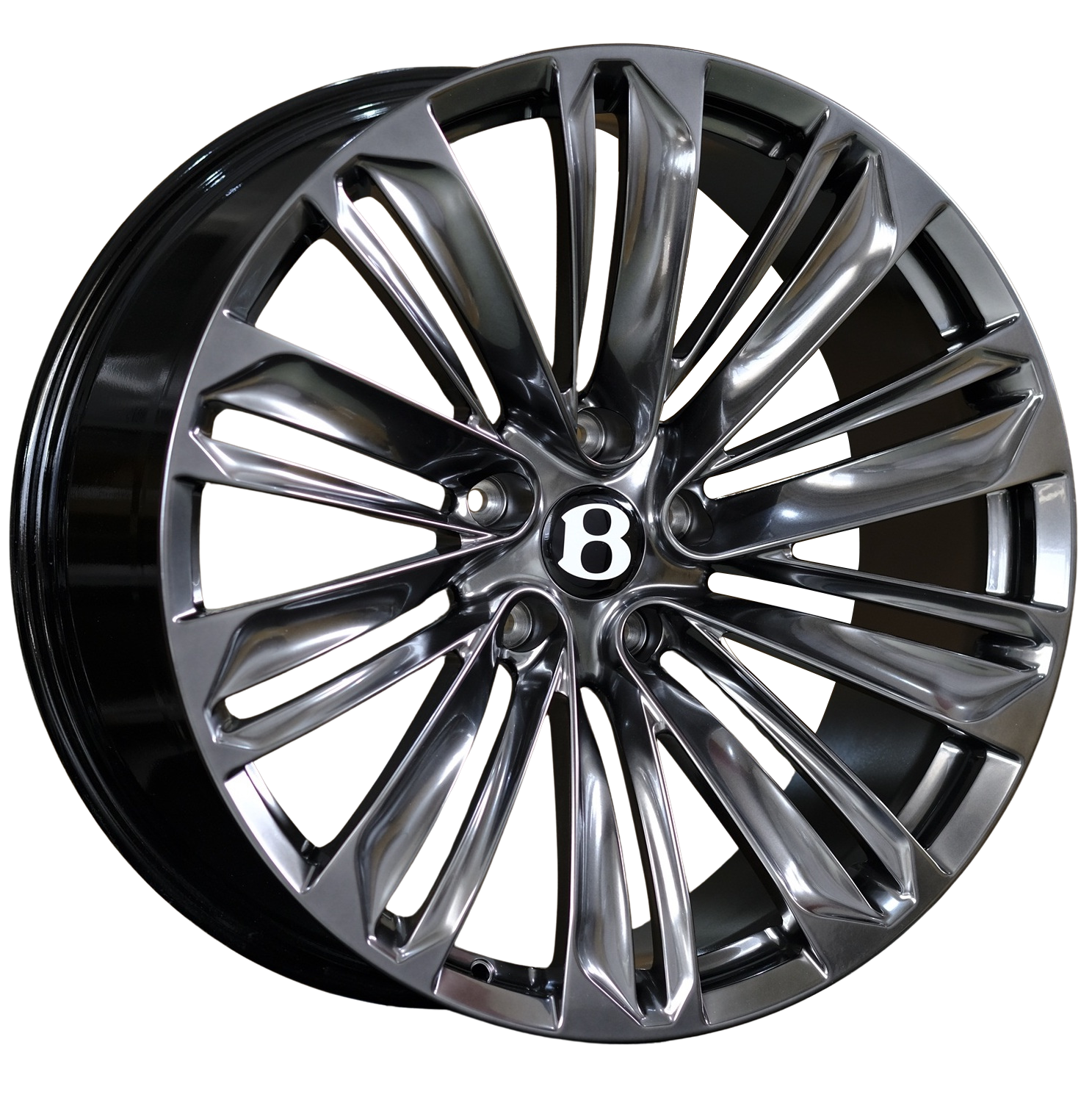 22" Bentley Bentayga Monoblock Forged Hype Black Style 12 Wheels & Rims