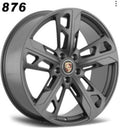 22" Porsche Cayenne Base GTS Turbo Staggered Satin Gunmetal Style 24 Wheels & Rims