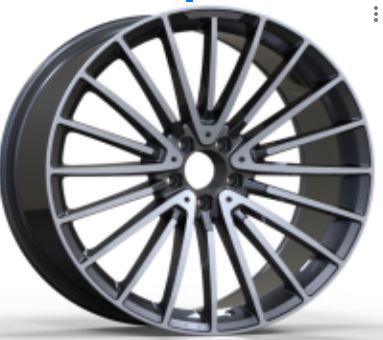 19" Mercedes S-Class S550 S580 S600 Staggered Black Machined Lip Wheels & Rims