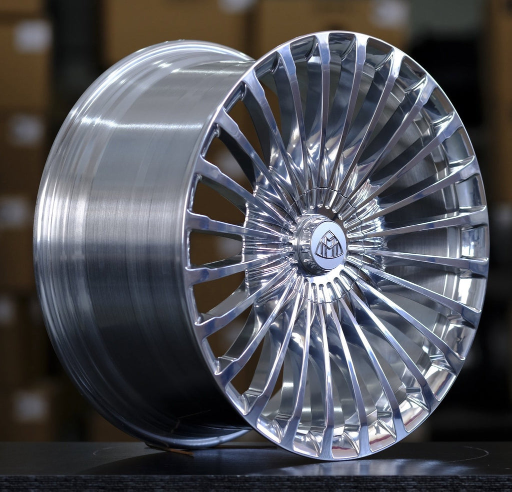 22" Mercedes S-Class S580 S600 Forged Monoblock Polished Wheels & Rims