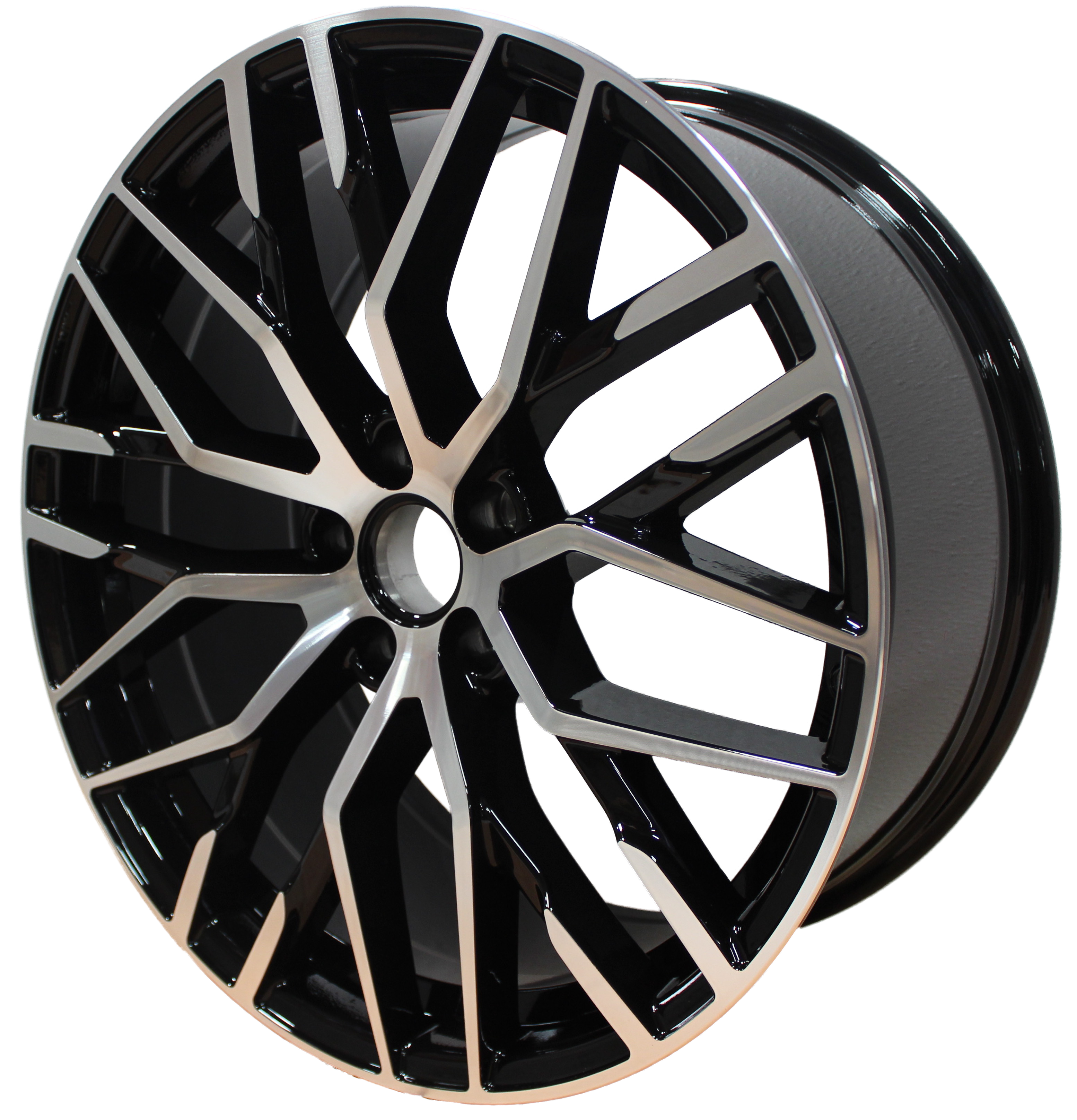 21 INCH RIMS AUDI S LINE R8 STYLE Q3 QS3 Q5 SQ5 Q7 SQ7 MESH MACHINED BLACK WHEELS