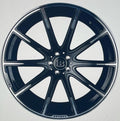 19" Mercedes C-Class E-Class S-Class Staggered Black Machined Style 41 Wheels & Rims