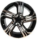 17" VW Audi Jetta Golf A3 A4 Black Machined Style 15 Wheels