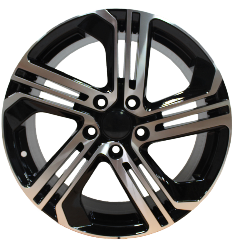 17" VW Audi Jetta Golf A3 A4 Black Machined Style 15 Wheels