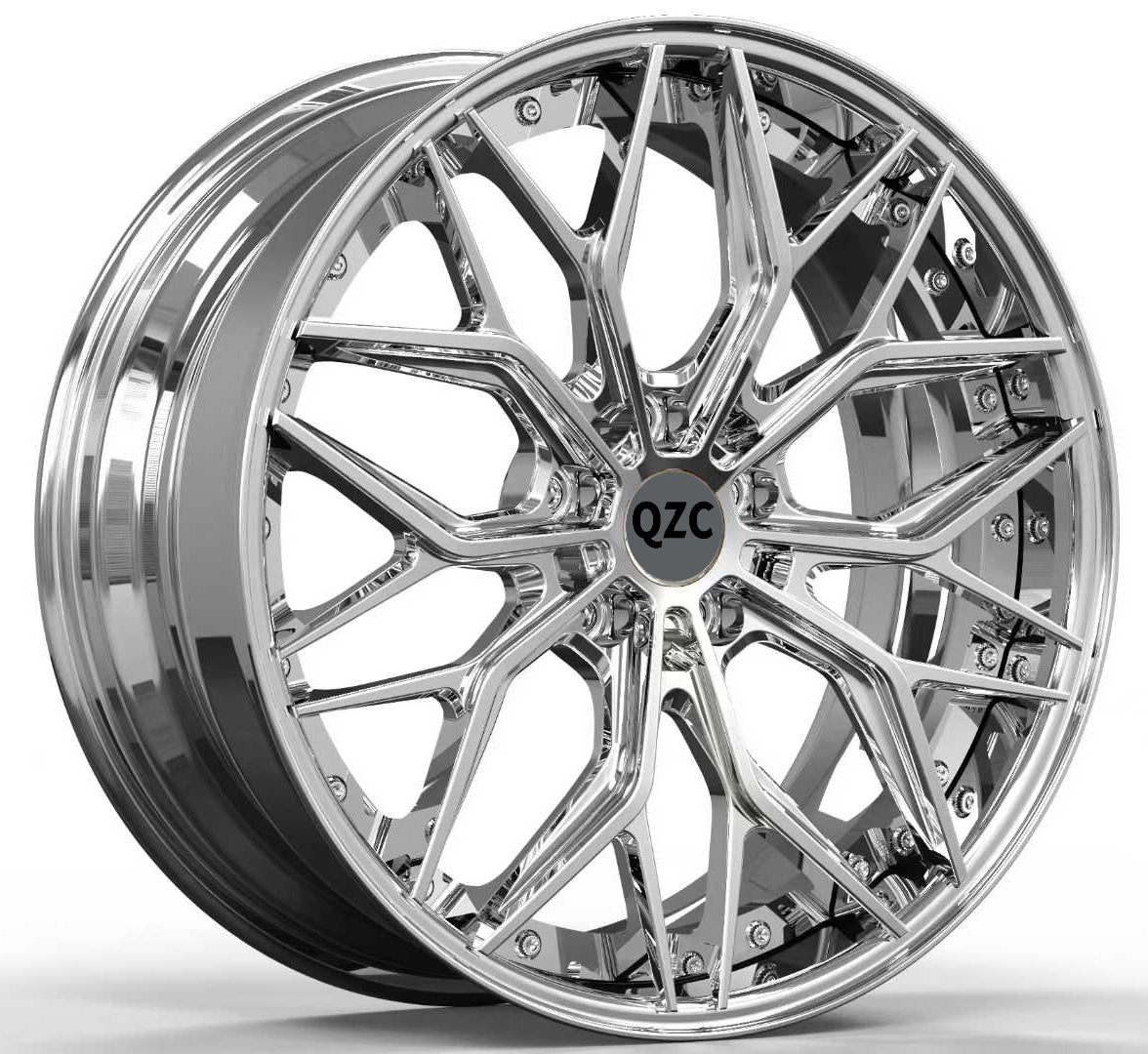 Customized two-piece forged wheel hub