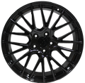 21" Porsche Cayenne Spyder Staggered Gloss Black Style 14 Wheels