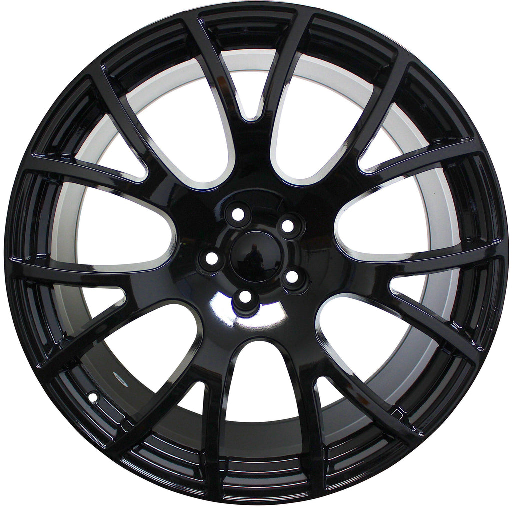 20" Dodge Charger Challenger Magnum Hellcat SRT Staggered Gloss Black Wheels & Rims