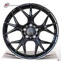 20" Mercedes S-Class S550 S580 S600 Staggered Satin Black Machined Lip Wheels & Rims
