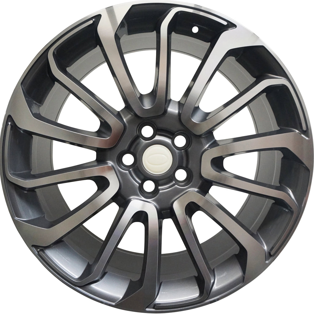 24" Range Rover Full Size / Sport / Defender Autobiography Black Machined Wheels & Rims