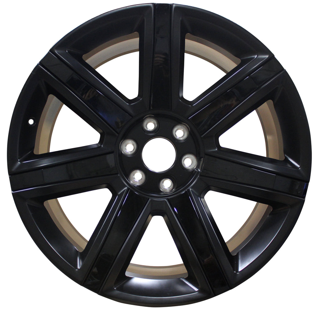 26" Cadillac Escalade ESV Tahoe Yukon Black Gloss Black Inserts Wheels & Rims