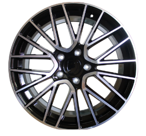 21" Porsche Cayenne Turbo S GTS Black Machined Mesh Wheels & Rims