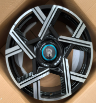 24" Rolls Royce Ghost Phantom Wraith Forged Black Machined Style 31 Wheels