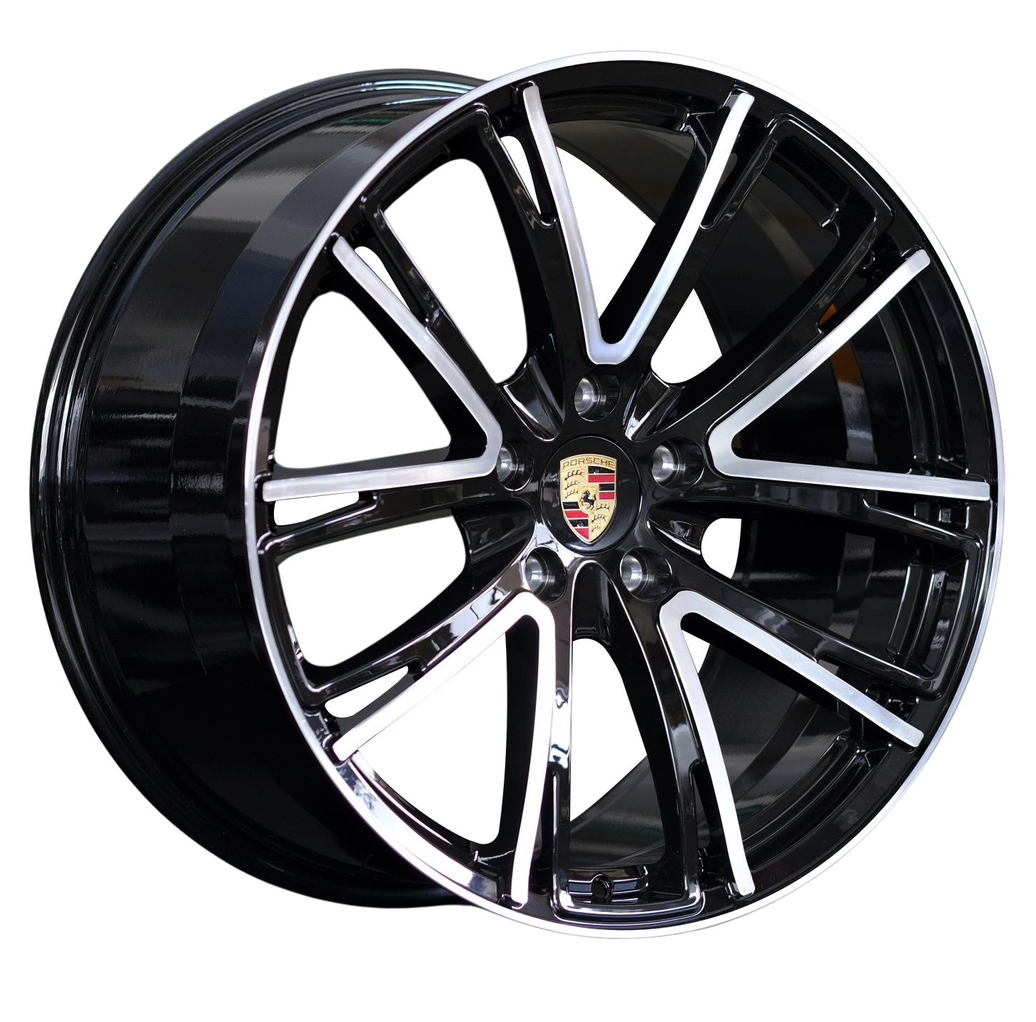 20" Porsche Panamera Taycan 911 Forged Black Machined Style 25 Wheels