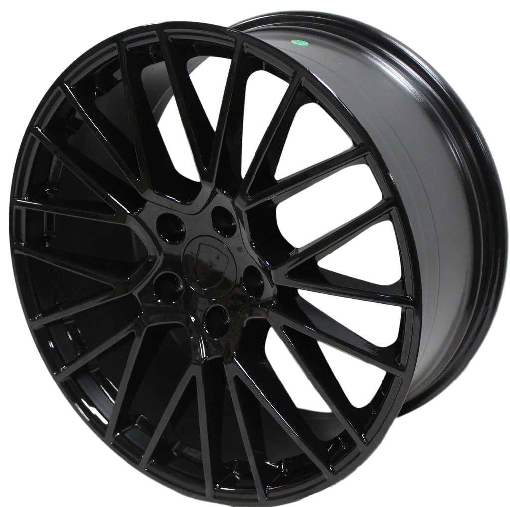 22" Porsche Cayenne Turbo S GTS Gloss Black Mesh Wheels & Rims