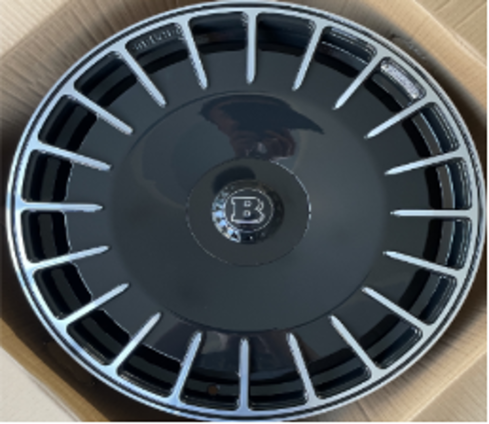 24" Mercedes G-Wagon G580 G550 G63 G65 Monoblock Forged Black Machined Style 71 Wheels & Rims