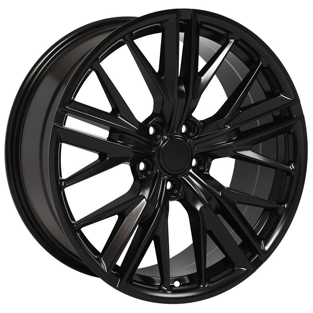 20" Chevy Camaro SS RS ZL1 Staggered Satin Black Wheels & Rims