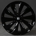 22" Bentley Continental GT Flying Spur Forged Staggered Gloss Black Wheels & Rims