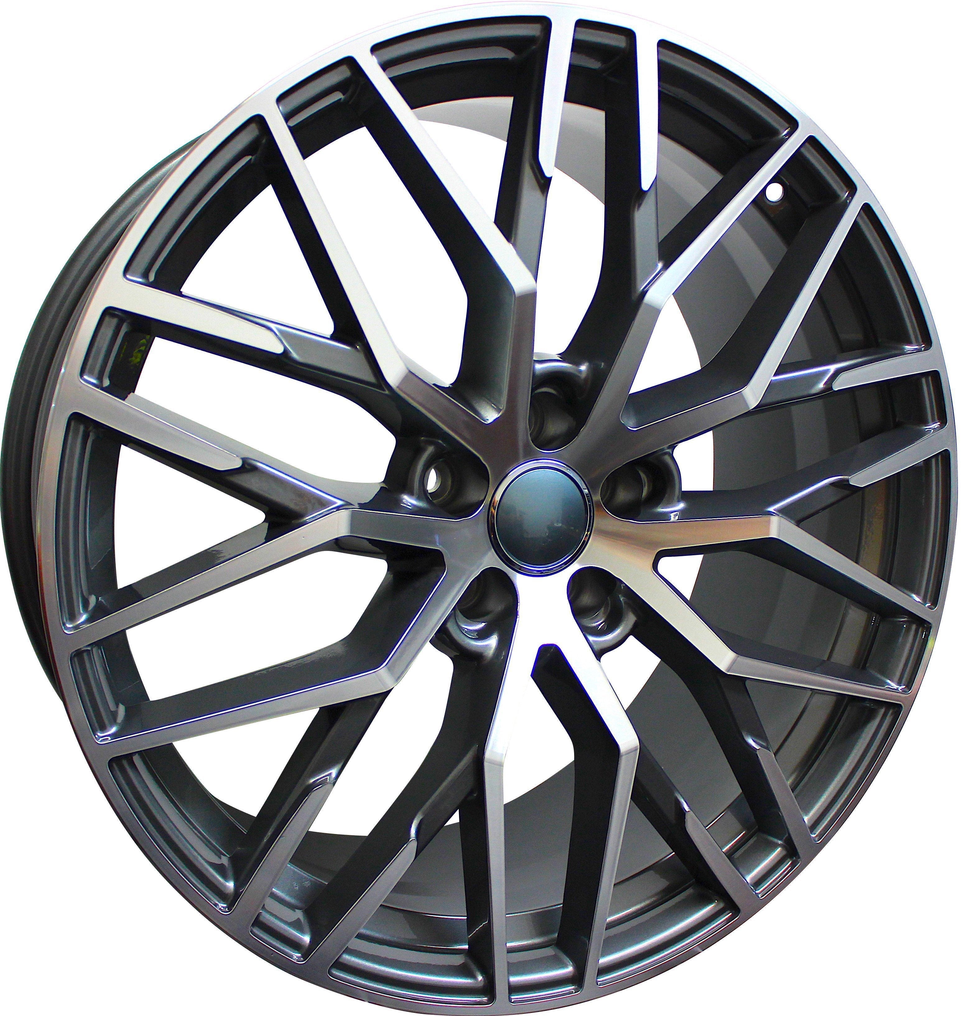 20" Audi Q3 Q5 Q7 A5 A6 A7 A8 S5 S6 S7 S8 RS-Style Gunmetal Machined Wheels & Rims