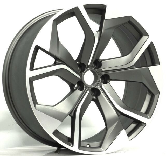 22" Audi Q5 Q7 Q8 A6 A7 A8 S-Line Matte Gray Wheels & Rims