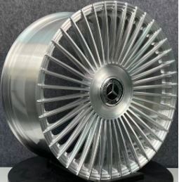 22" Mercedes S-Class Forged Silver Polished Wheels & Rims