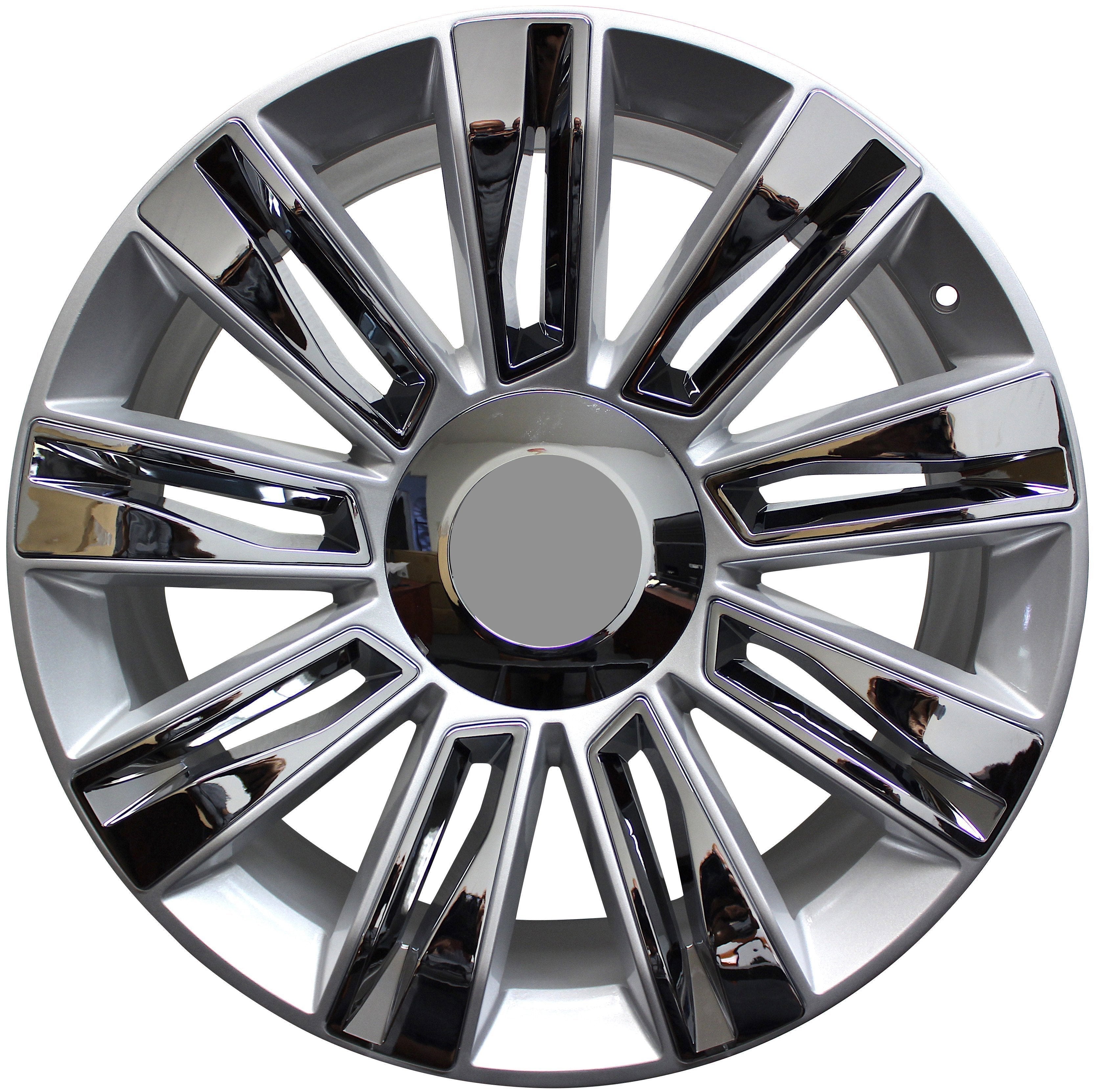 26" Cadillac Escalade ESV Tahoe Yukon Silver Chrome Inserts Wheels & Rims