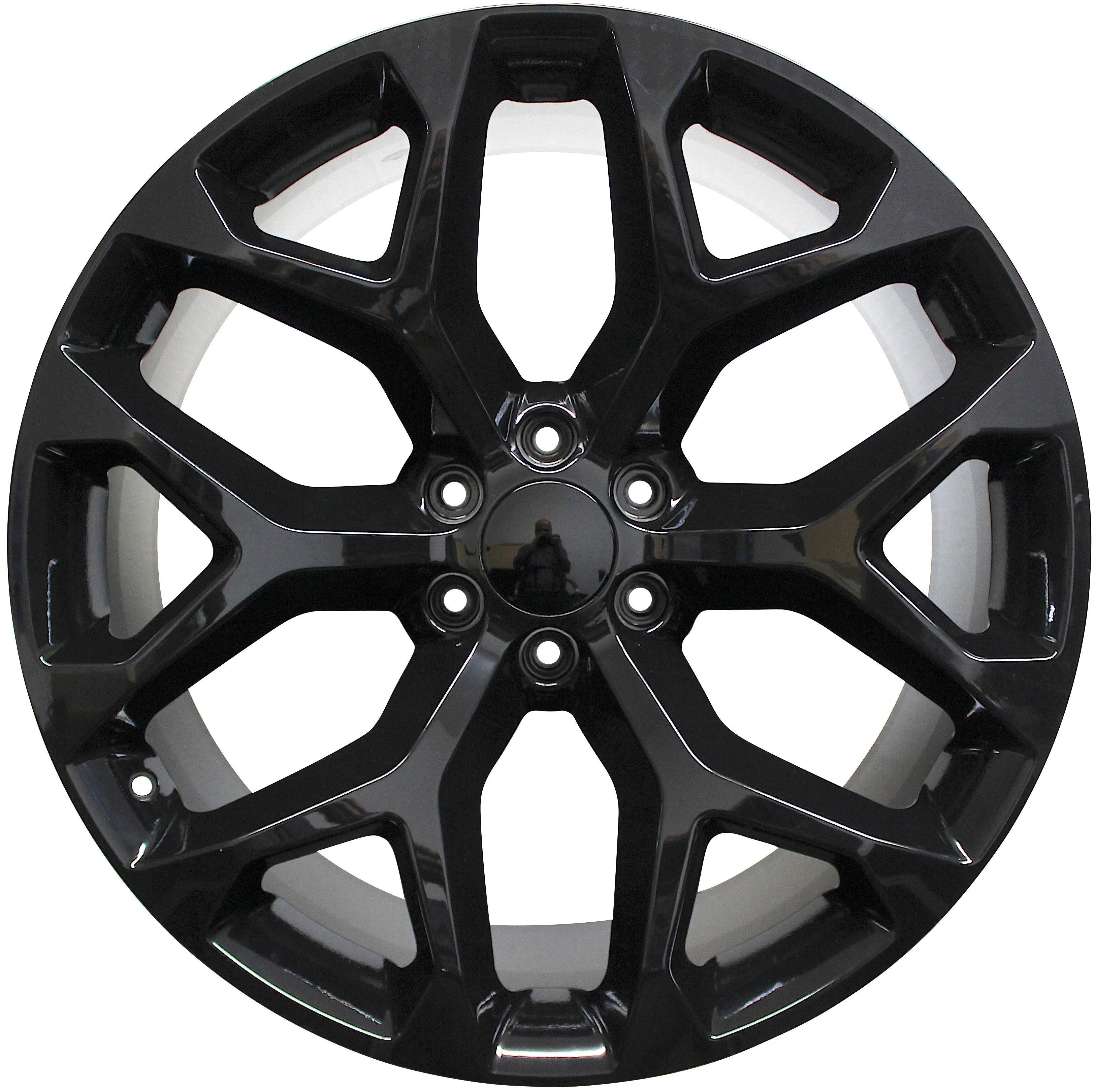 20" Chevy GMC Sierra Yukon Tahoe Snowflake Gloss Black Style 16 Wheels