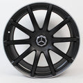 19" Mercedes S-Class E-Class Staggered Satin Black Style 46 Wheels & Rims