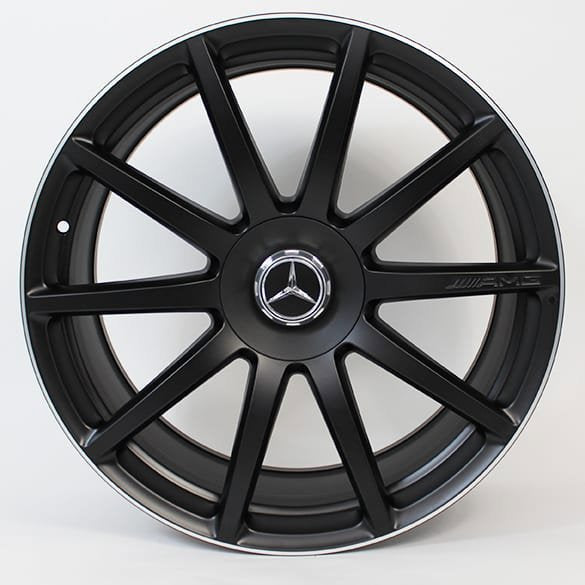 19" Mercedes S-Class E-Class Staggered Satin Black Style 46 Wheels & Rims