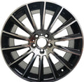 22" Mercedes S-Class CL Staggered Black Machined Wheels & Rims