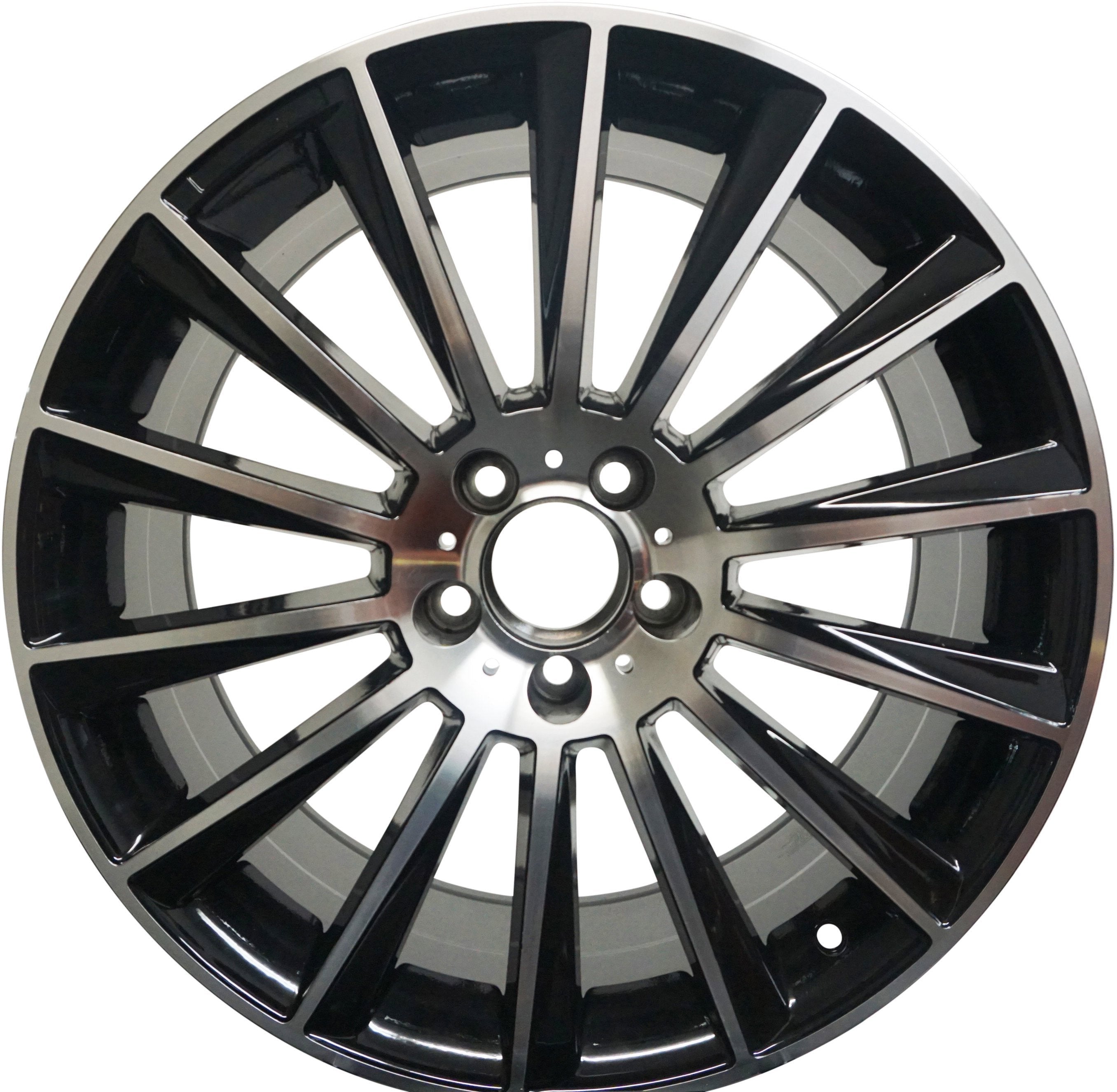 22" Mercedes S-Class CL Staggered Black Machined Wheels & Rims