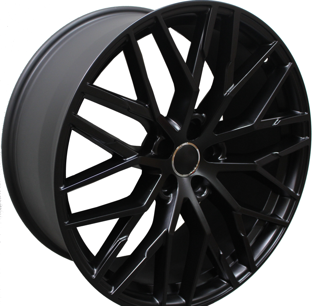 20" Audi Q3 Q5 Q7 A4 A5 A6 A7 A8 R8 Style Satin Black Wheels & Rims