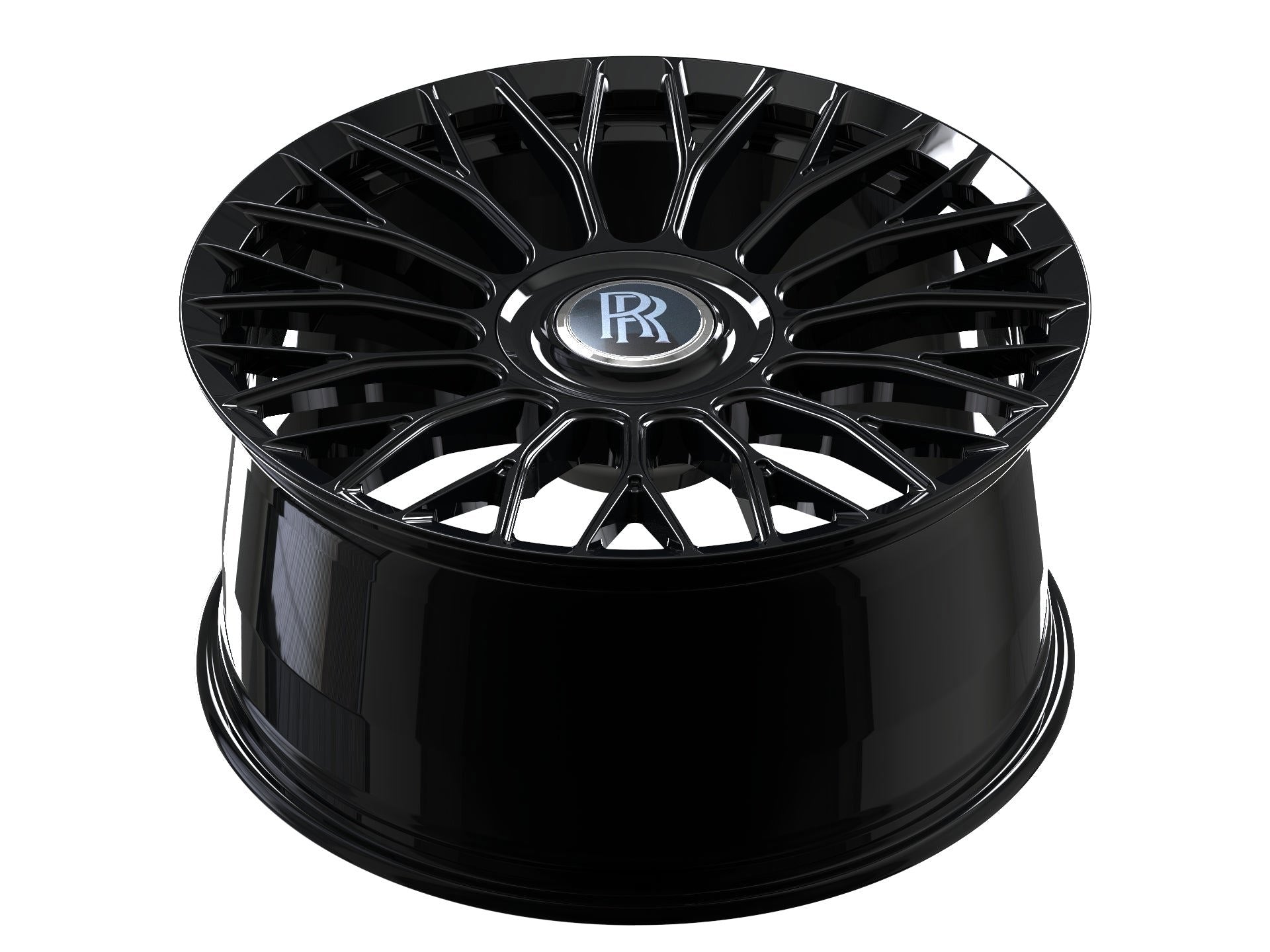 22" Rolls Royce Ghost Cullinan Phantom Forged Gloss Black Style 16 Wheels