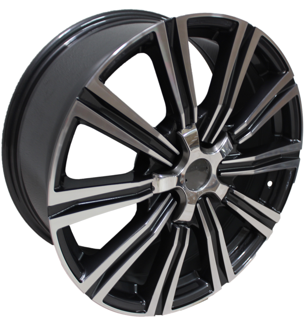 21" Toyota Tundra Sequoia Land Cruiser Lexus LX Gunmetal Machined Wheels & Rims