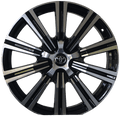 20" Toyota Tundra Sequoia Land Cruiser Lexus LX Black Machined Wheels & Rims