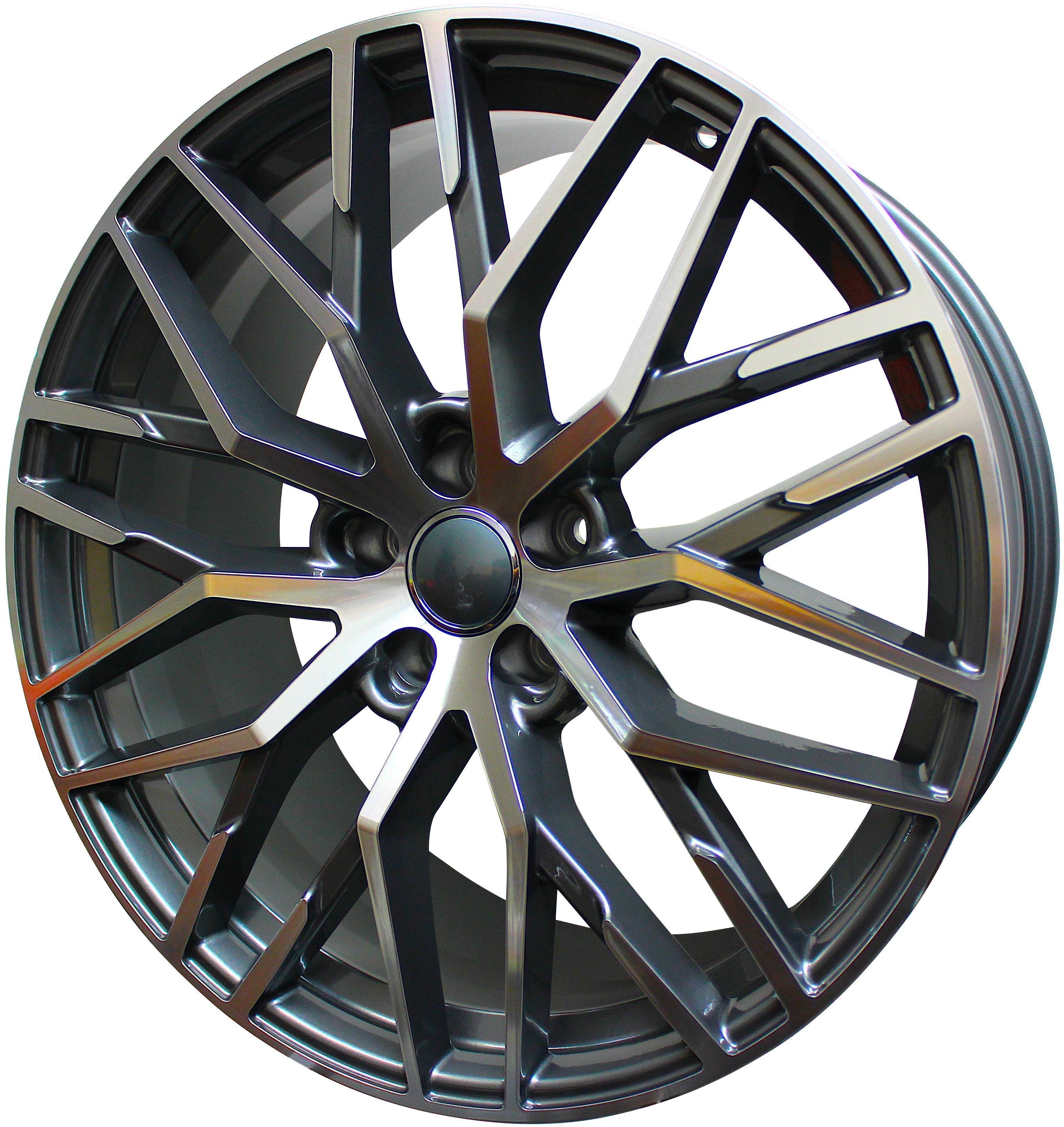 19" Audi Q3 Q5 Q7 A4 A5 A6 A7 A8 S4 S5 S6 S7 S8 RS-Style Gunmetal Machined Wheels & Rims