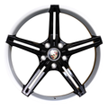 21" Porsche Taycan Panamera Forged Gloss Black White Lip Style 24 Wheels