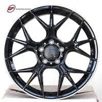 19" Mercedes S-Class S550 S580 S600 Staggered Satin Black Machined Lip Wheels & Rims