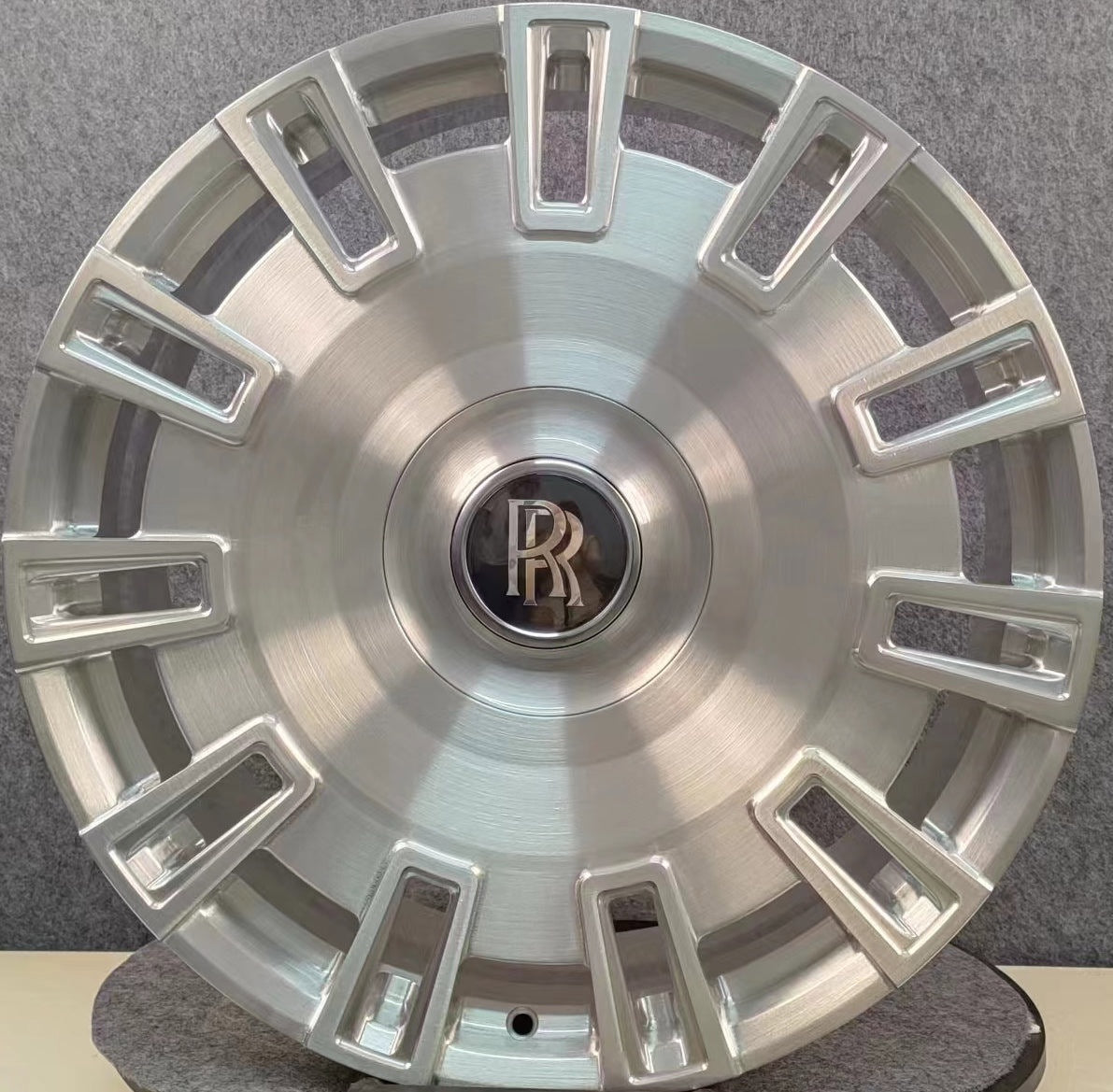 24" Rolls Royce Ghost Cullinan Phantom Forged Brushed Silver Style 19 Wheels & Rims