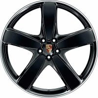 21" Porsche Macan S GTS Turbo Staggered Gloss Black Machined Lip Style 2312 Wheels & Rims