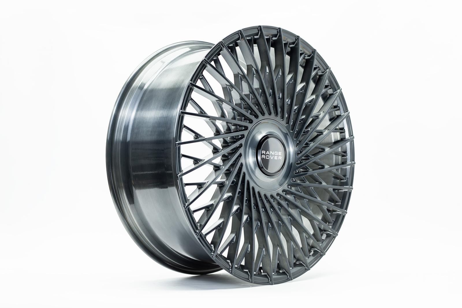 24" Range Rover Full Size Sport Defender Forged Gunmetal Brushed Style 45 Wheels