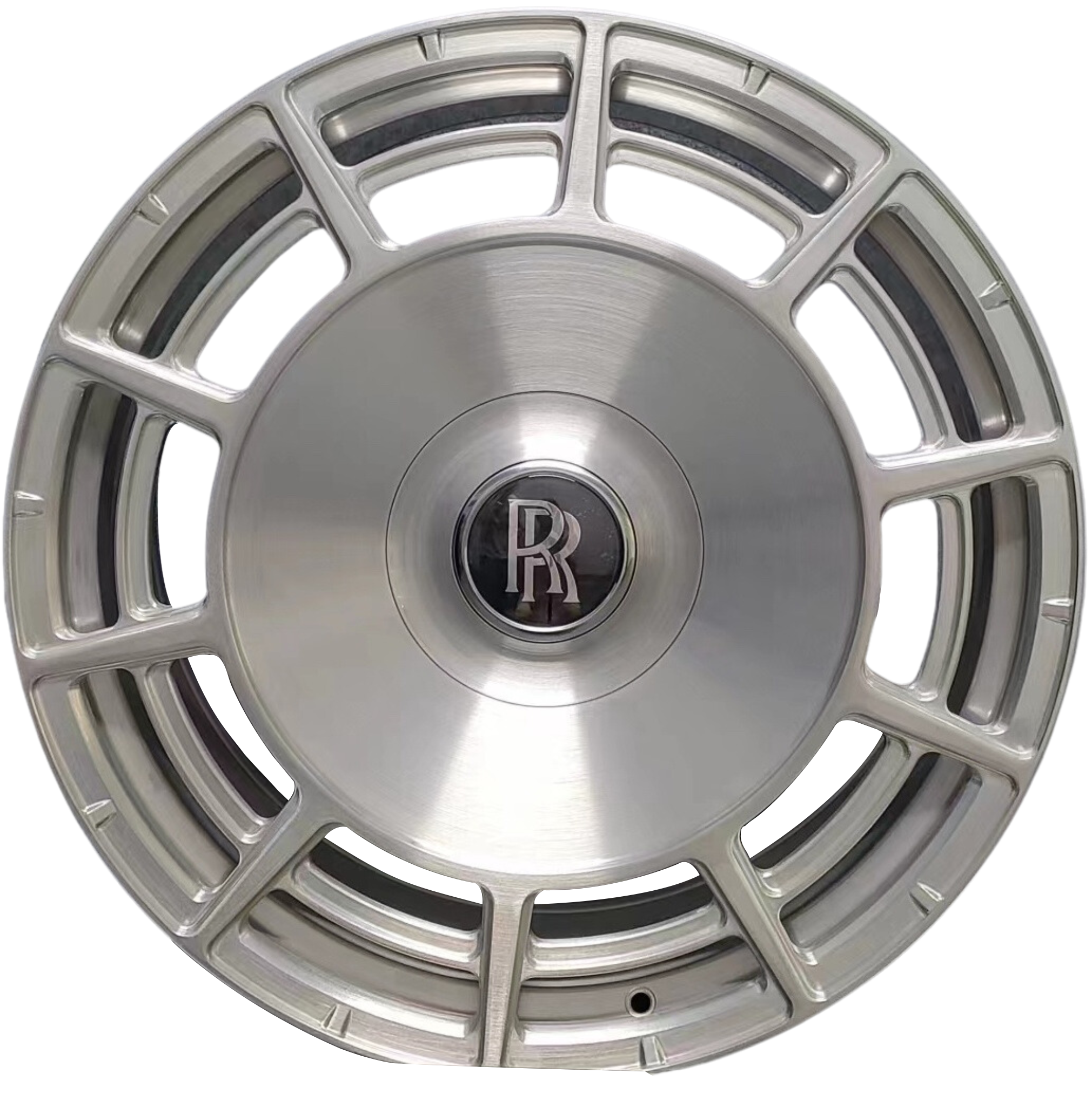 24" Rolls Royce Ghost Cullinan Phantom Forged Silver Brushed Style 22 Wheels & Rims