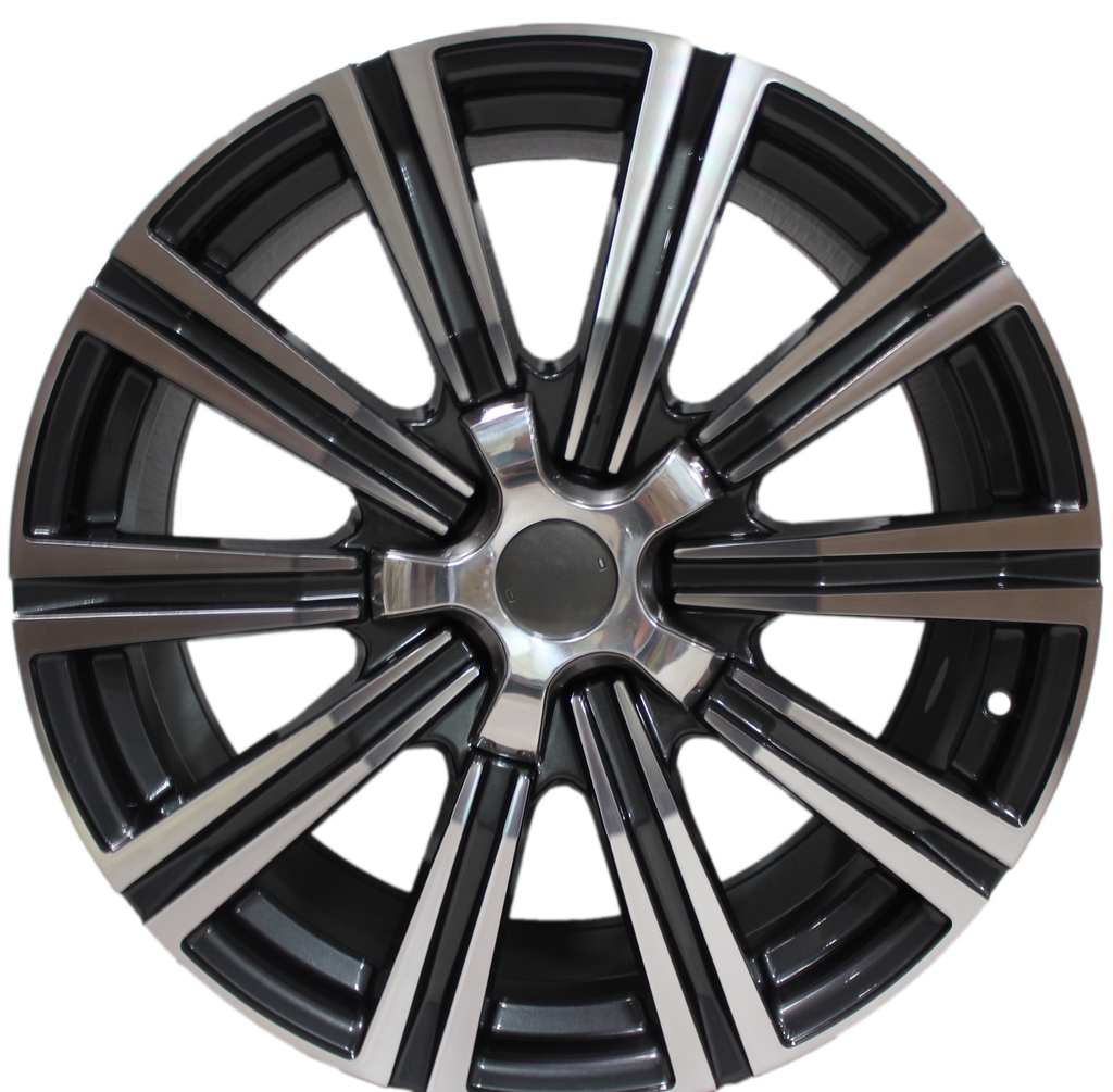 21" Toyota Tundra Sequoia Land Cruiser Lexus LX Gunmetal Machined Wheels & Rims