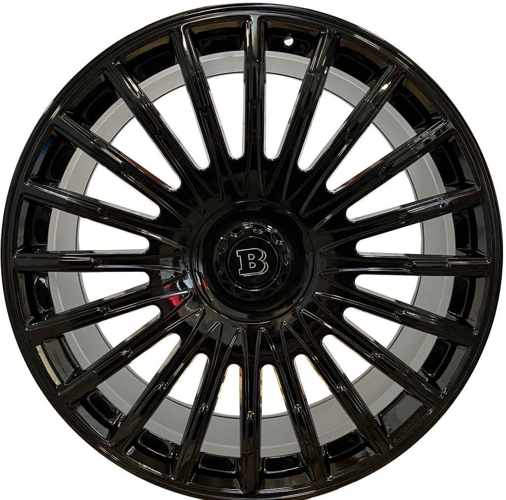 24" Mercedes G-Wagon G550 G63 G65 Forged Brabus Gloss Black Style 53 Wheels