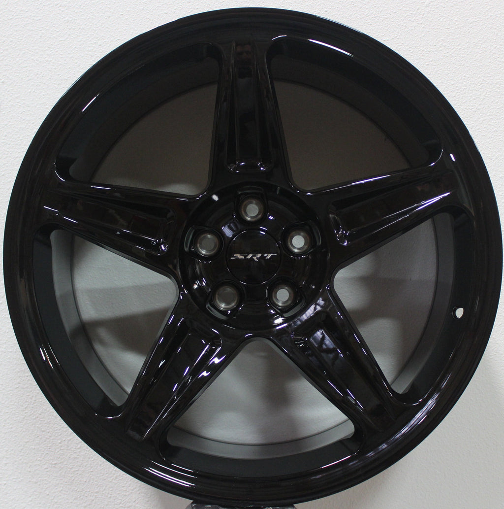 20" Dodge Charger Challenger Magnum Hellcat SRT Demon Staggered Gloss Black Wheels & Rims
