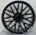 22" Mercedes S-Class GLE GLS Staggered Gloss Black Machined Lip Wheels & Rims
