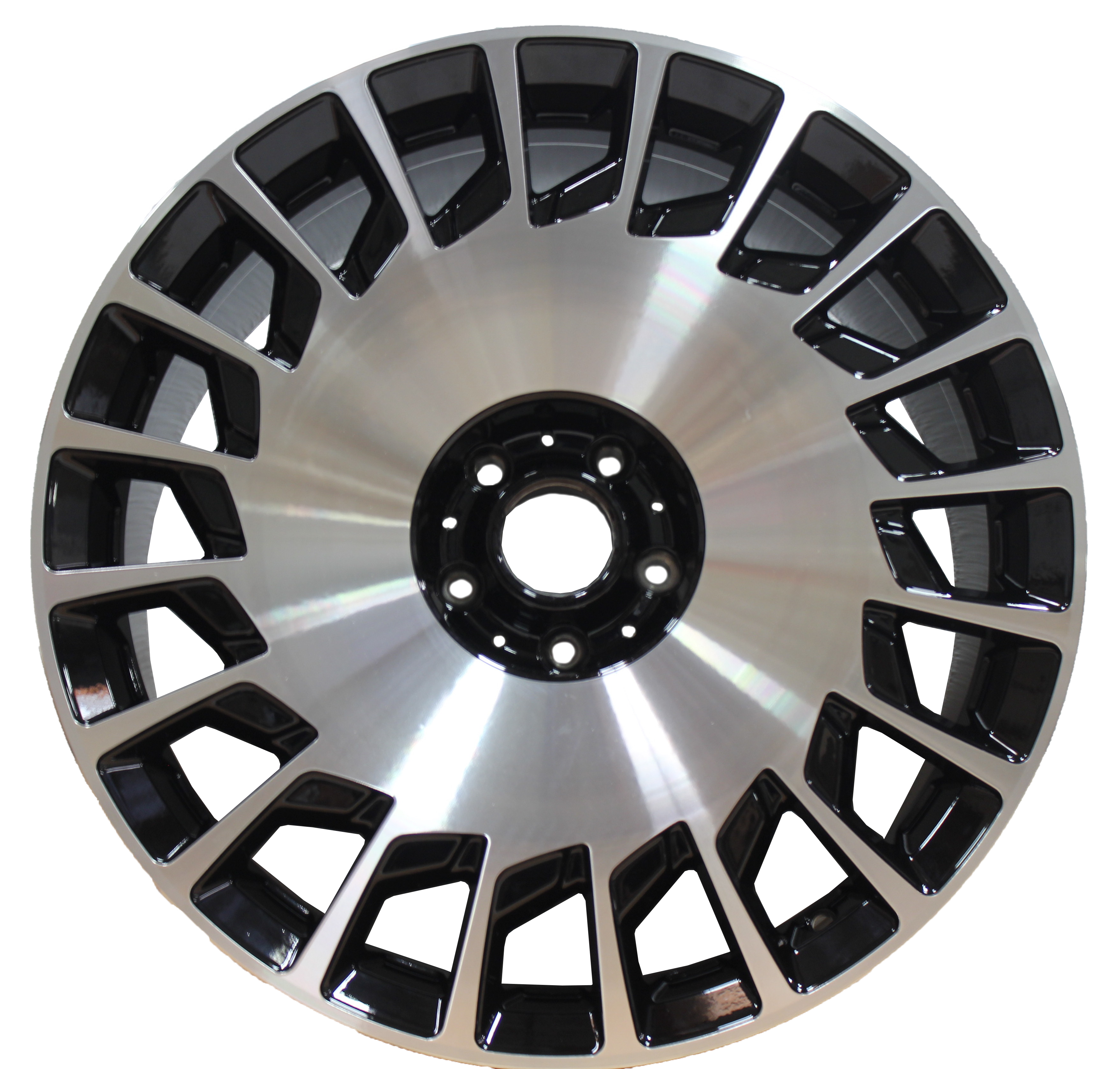 19" Mercedes S-Class Maybach Style Staggered Black Machined Wheels & Rims